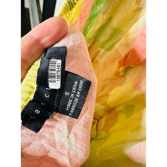 SANCTUARY Pastel Floral Cutout Back Tie Bow Get Away Maxi Vacation Midi Dress S - Picture 8 of 11